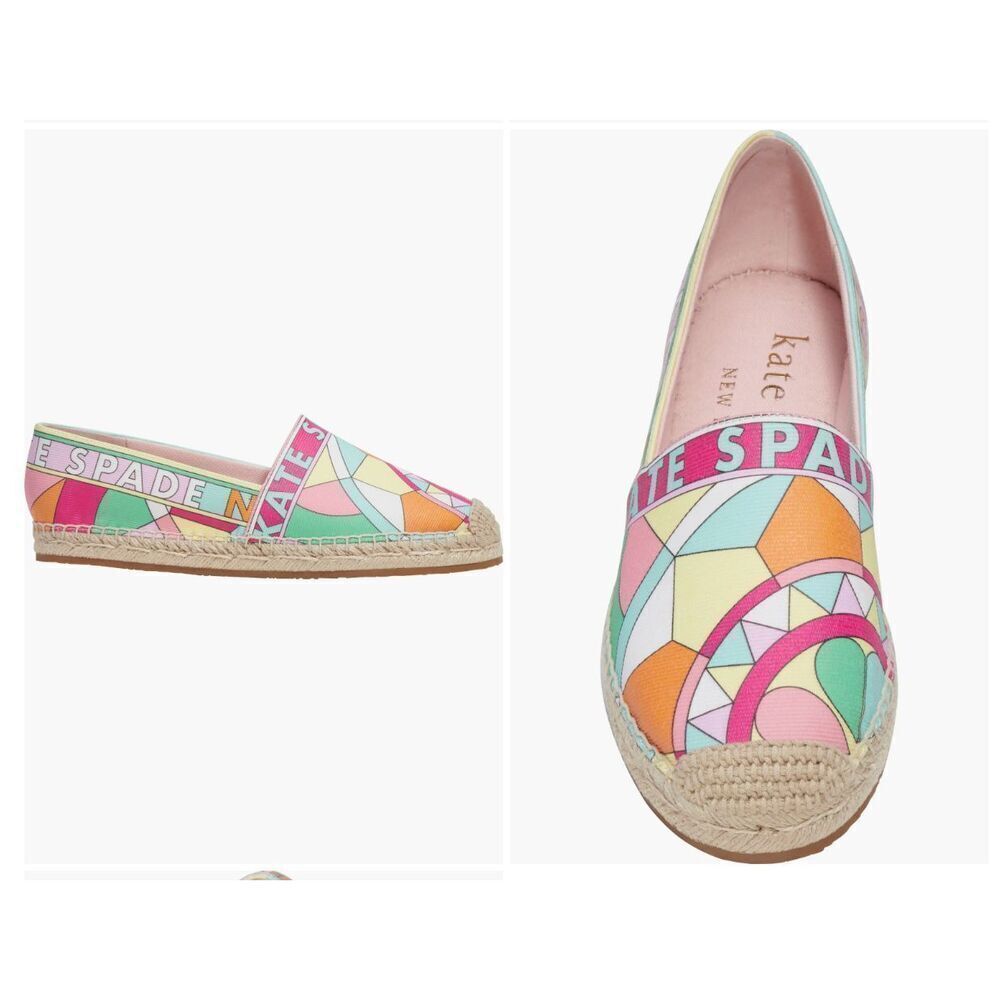 New Kate Spade New York Geo Sun Espadrille Loafer Size 9.5